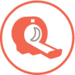 HRCT scan icon.