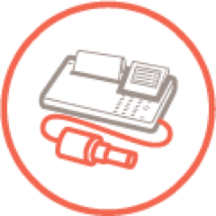 Spirometer icon.