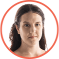 Icon of Deborah, chronic fibrotic HP patient with progressive phenotype.