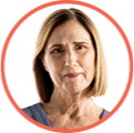 Icon of Liz, sarcoidosis-associated ILD patient with progressive phenotype