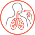 Bronchoscopy icon.
