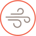 Dyspnea / breathlessness icon.