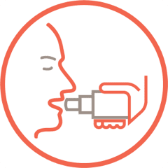 Physiological (e.g. PFT) evidence of pulmonary function decline