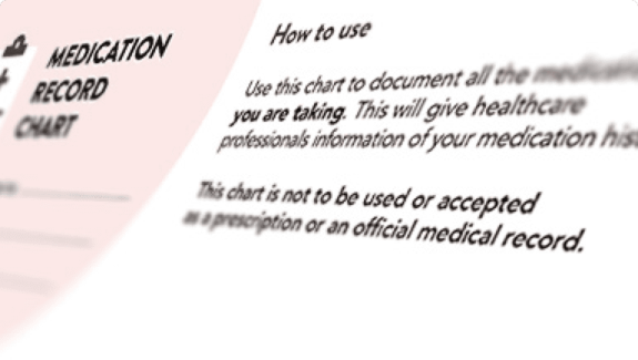Multi-medication chart
